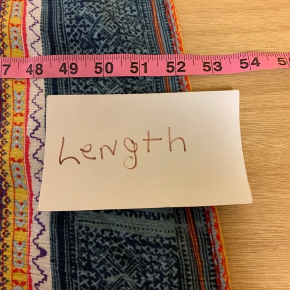 Minkpink dress SZ M maxi halter multi print keyhole neck bohemian unique… - Picture 15 of 16